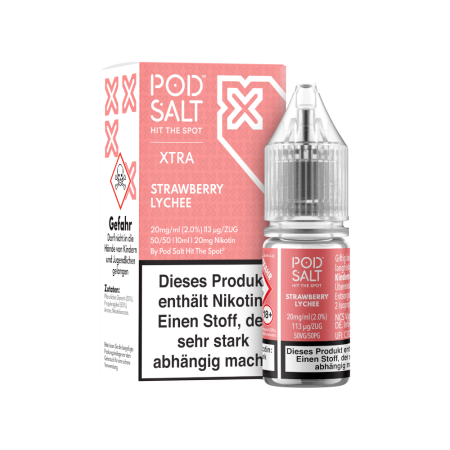 Pod Salt X - Strawberry Lychee - Nikotinsalz Liquid - 20mg