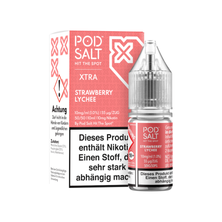Pod Salt X - Strawberry Lychee - Nikotinsalz Liquid - 10mg