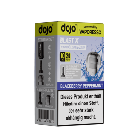 Vaporesso dojo Blast X Einweg Pod - Blackberry Peppermint - 20mg Nikotinsalz 10ml