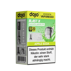 Vaporesso dojo Blast X Einweg Pod - Apple Soda - 20mg Nikotinsalz 10ml