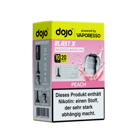 Vaporesso dojo Blast X Einweg Pod - Peach - 20mg Nikotinsalz 10ml