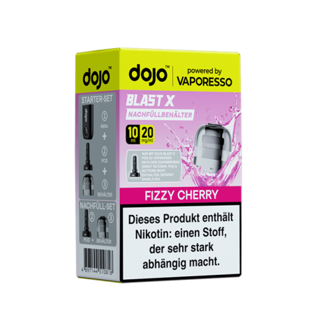 Vaporesso dojo Blast X Einweg Pod - Fizzy Cherry - 20mg Nikotinsalz 10ml