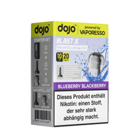 Vaporesso dojo Blast X Einweg Pod - Blueberry Blackberry - 20mg Nikotinsalz 10ml