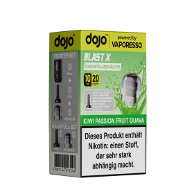 Vaporesso dojo Blast X Einweg Pod - Kiwi Passionfruit Guava - 20mg Nikotinsalz 10ml