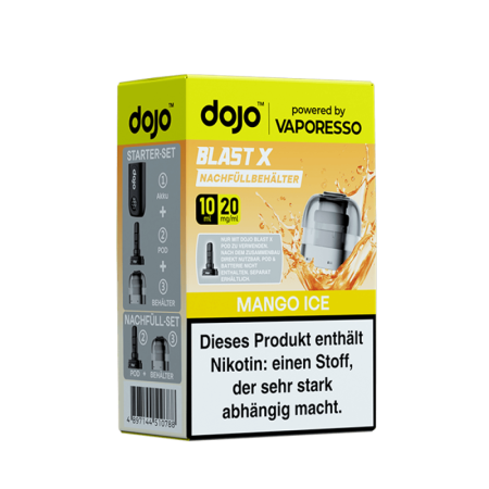 Vaporesso dojo Blast X Einweg Pod - Mango Ice - 20mg Nikotinsalz 10ml