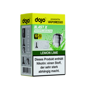 Vaporesso dojo Blast X Einweg Pod - Lemon Lime - 20mg Nikotinsalz 10ml