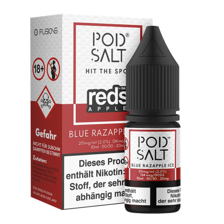 Pod Salt Fusion - Blue Razapple Ice - 10ml Liquid 20mg Nikotinsalz