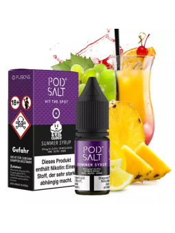 Pod Salt Fusion - Summer Syrup - 10ml Liquid 20mg Nikotinsalz