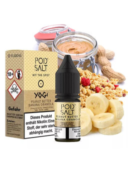 Pod Salt Fusion - Peanut Butter Banana Granola - 10ml Liquid 20mg Nikotinsalz