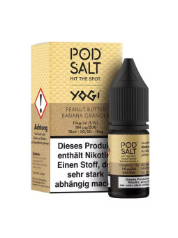 Pod Salt Fusion - Peanut Butter Banana Granola Bar - 10ml Liquid 11mg Nikotinsalz
