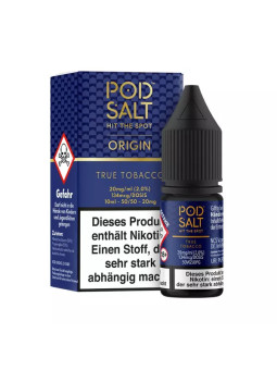 Pod Salt Origin True Tobacco 10ml 20mg
