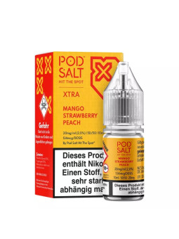 Pod Salt X - Mango Strawberry Peach - Liquid 20mg 10ml