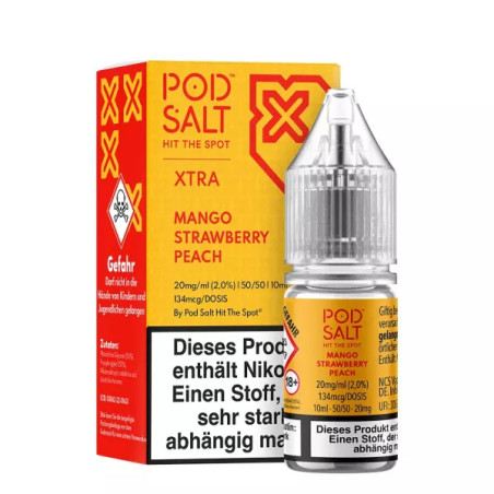 Pod Salt X - Mango Strawberry Peach - Liquid 20mg 10ml