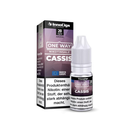 InnoCigs - One Way - Cassis Nikotinsalz Liquid 10ml - 0mg/ml