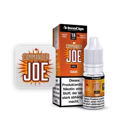 InnoCigs - Commander Joe Tabak Liquid 10ml - 0mg/ml