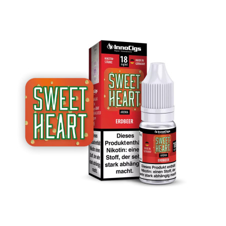 InnoCigs - Sweetheart Erdbeer Liquid 10ml - 0mg/ml