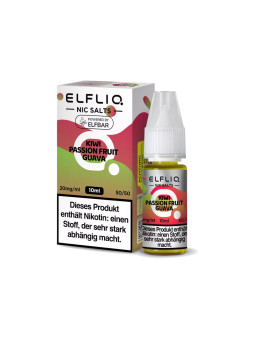 ELFLIQ - Kiwi Passion Fruit Guava - Nikotinsalz Liquid - 20mg/ml