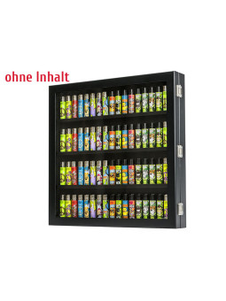 Clipper Vitrine leer für 72 Clipper - Schwarz