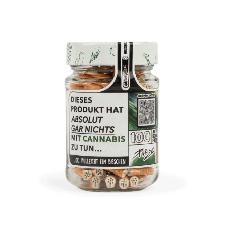 PURIZE Spionfilter - 100er Glas, 100 XTRA Slim Size 5,9mm - Aktivkohlefilter