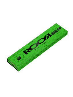 RooR Rolling Paper - Slim - Organic Hemp 32 Blatt + Tips