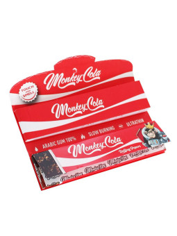 Monkey King Rolling Papers mit Filter Tips - Red Cola Smell Unbleached