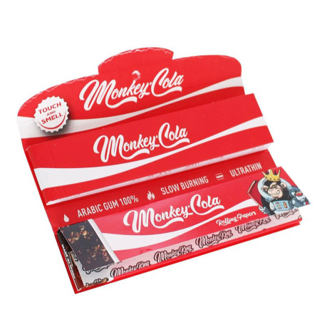 Monkey King Rolling Papers mit Filter Tips - Red Cola Smell Unbleached