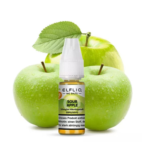 ELFLIQ - Sour Apple - Nikotinsalz Liquid - 10mg/ml
