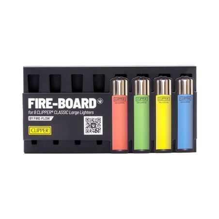 FIRE-BOARD - Sammel-Board für Clipper Feuerzeuge - Für 8 Clipper Classic Large