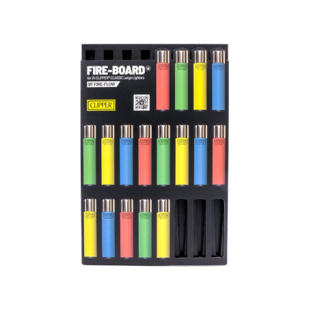 FIRE-BOARD - Sammel-Board für Clipper Feuerzeuge - Für 24 Clipper Classic Large