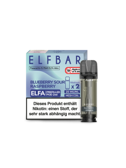 Elfbar Elfa Pod – Blueberry Sour Raspberry | 20mg Nikotinsalz | 2er Pack