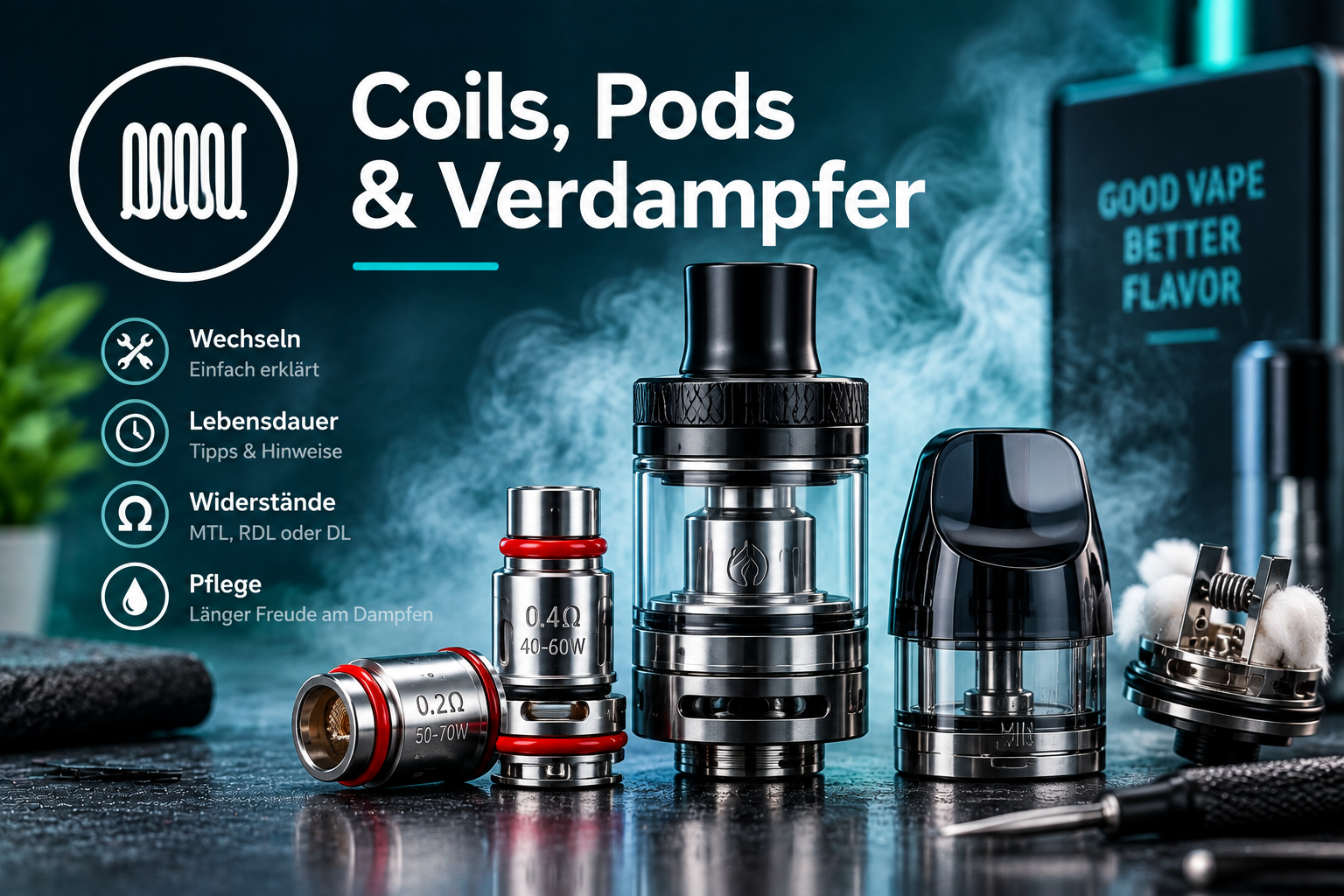 Coils, Pods & Verdampfer